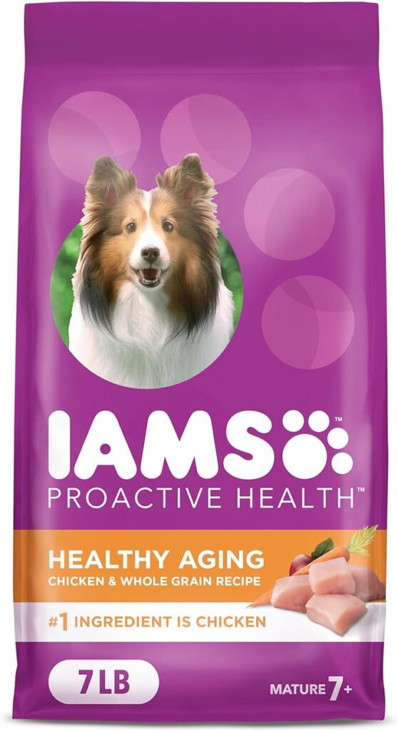 IAMS Proactive Health Healthy Aging Adult Dry Dog Food for Mature and Senior Dogs with Real Chicken